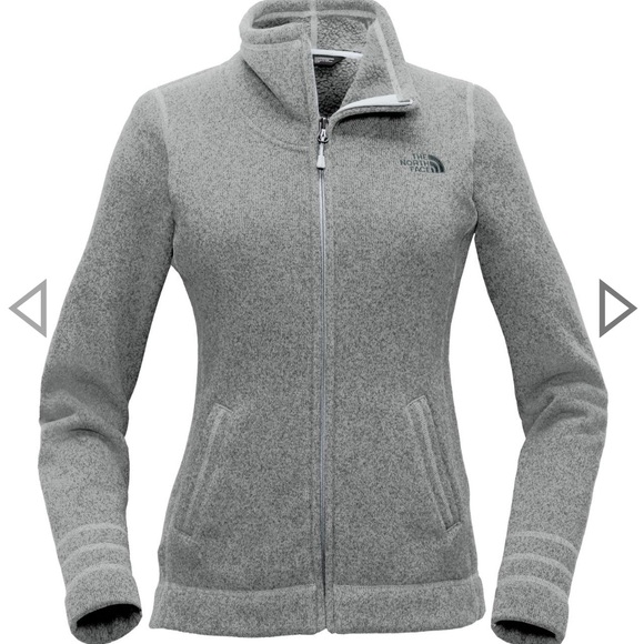 The North Face - Ladies Sweater Fleece Jacket gray medium size - Picture 2 of 5